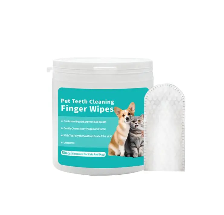 Pet Ear Cleaning Wipes – Finger Stall Design for Gentle & Precise Ear Care (Single & 2-Pack Options)