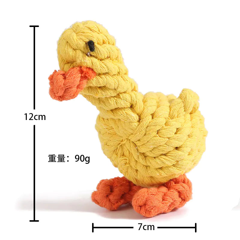 Durable Cartoon Chew Toys – Plush Rope Toys for Dogs (Multiple Styles Available)