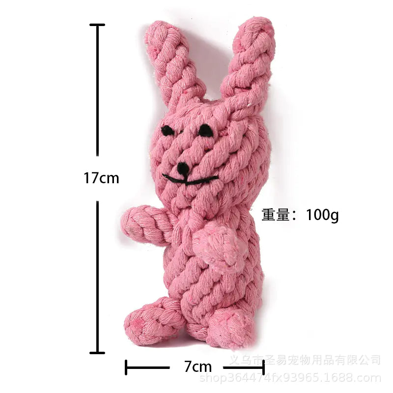 Durable Cartoon Chew Toys – Plush Rope Toys for Dogs (Multiple Styles Available)