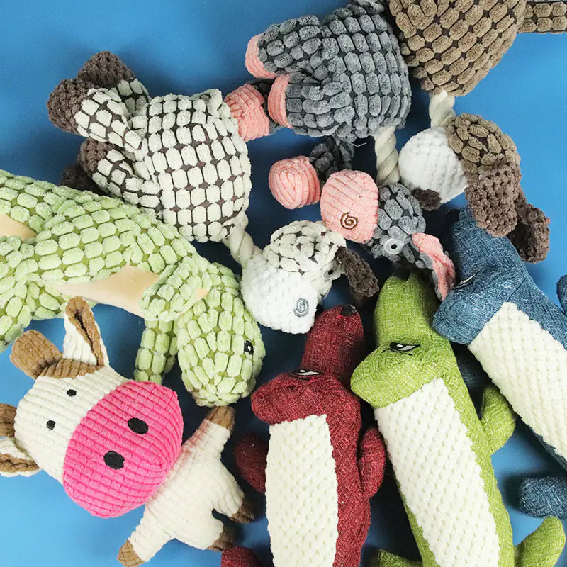Durable Cartoon Chew Toys – Plush Rope Toys for Dogs (Multiple Styles Available)