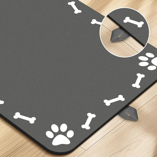 Absorbent Pet Feeding Mat – Quick-Dry, Non-Slip Water Dispenser Mat for Messy Drinkers (16×24")