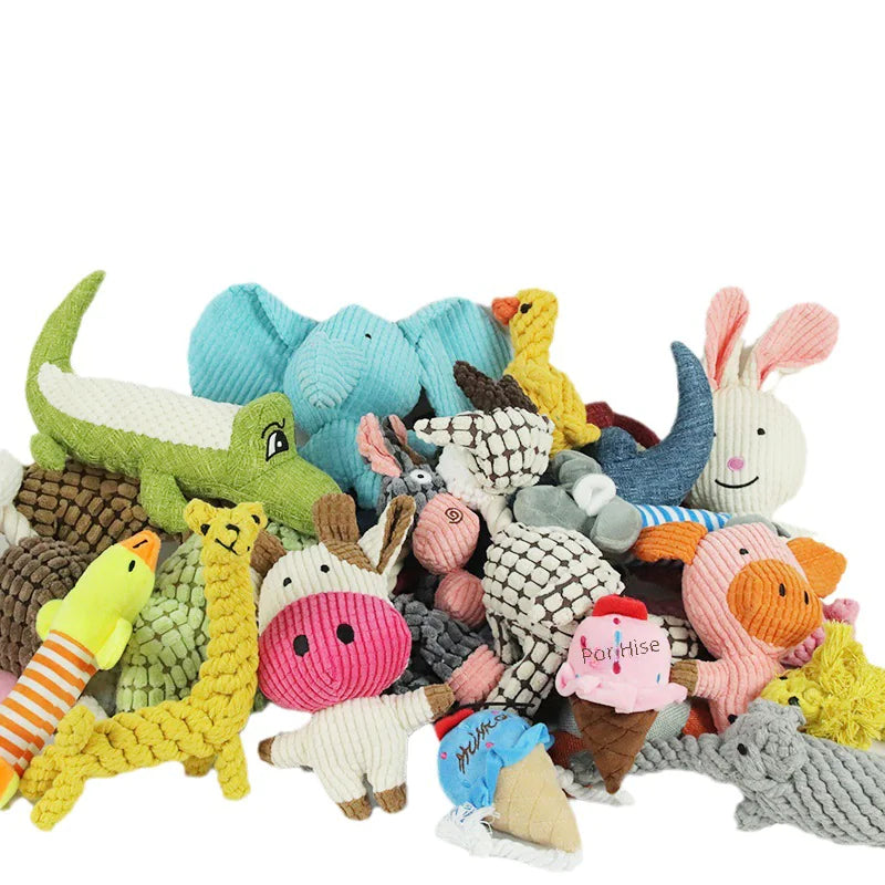 Durable Cartoon Chew Toys – Plush Rope Toys for Dogs (Multiple Styles Available)
