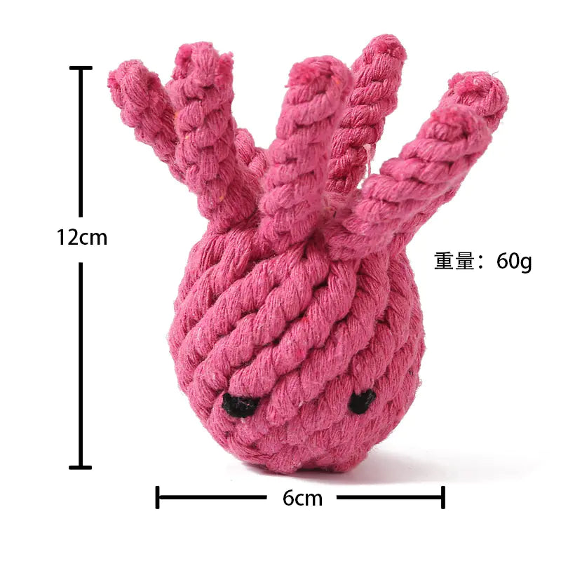 Durable Cartoon Chew Toys – Plush Rope Toys for Dogs (Multiple Styles Available)